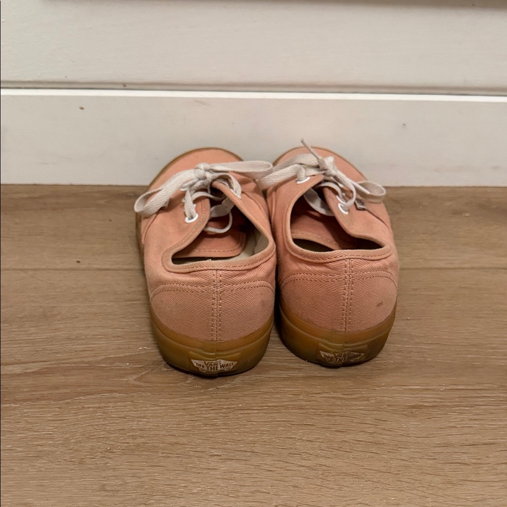 Vans Women's Peach Canvas Sneakers - Picture 7 of 9